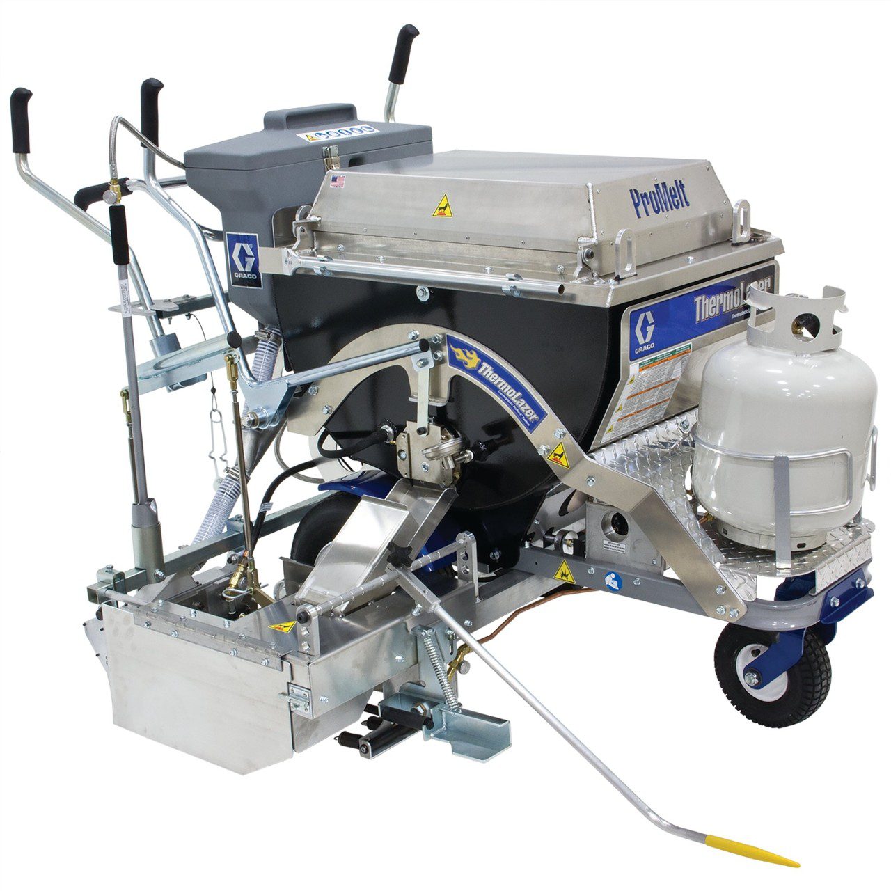 ThermoLazer ProMelt Thermoplastic Striping System, 4 in SmartDie II - 24H623